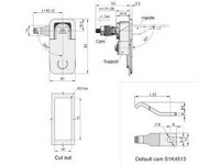 Fechadura para armário com puxador flexível MS726