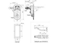 Fechadura para armário com puxador flexível MS726