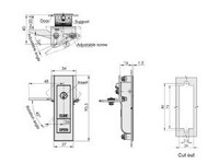 Fechadura para armário com puxador flexível MS703