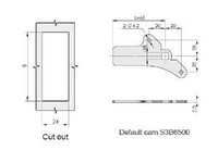 Fechadura para armário com puxador flexível MS843