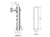 Fechadura para armário com puxador flexível MS864