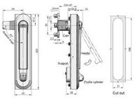 Fechadura para armário com puxador flexível MS864