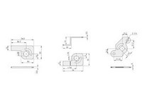 Fechadura para armário com puxador flexível MS710