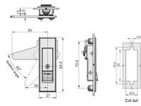 Fechadura para armário com puxador flexível MS720