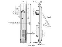 Fechadura de controle com haste MS865