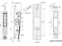 Fechadura de controle com haste MS853