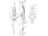 Fechadura de controle com haste MS821