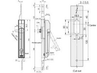 Fechadura de controle com haste MS829