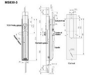 Fechadura de controle com haste MS830/MS830-3