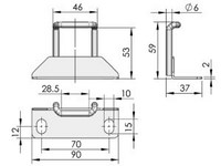 Fechadura para painel MS866-11