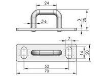 Fechadura para painel MS866-14