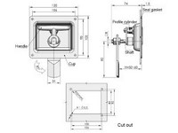 Fechadura para painel MS871