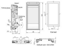 Fechadura para painel MS850-1A