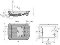 Fechadura para painel MS881-3