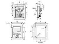 Fechadura para painel MS866-1