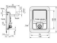 Fechadura para painel MS866-5