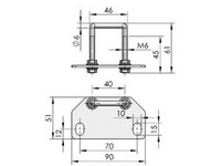 Fechadura para painel MS866-6