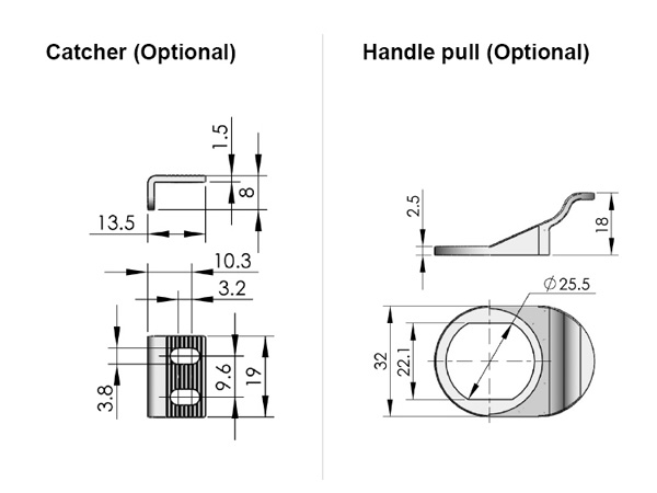 Fechadura cilíndrica para armário MS753