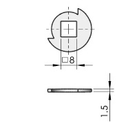 Fechadura para armário com puxador flexível MS843