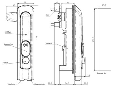 Fechadura Eletrónica DS712-9