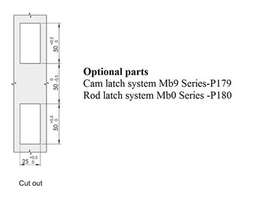 Fechadura com haste MS875-1A