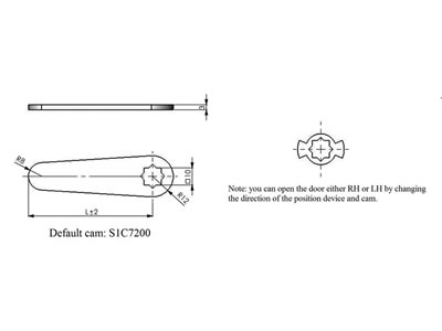 Fecho lingueta MS818-1A